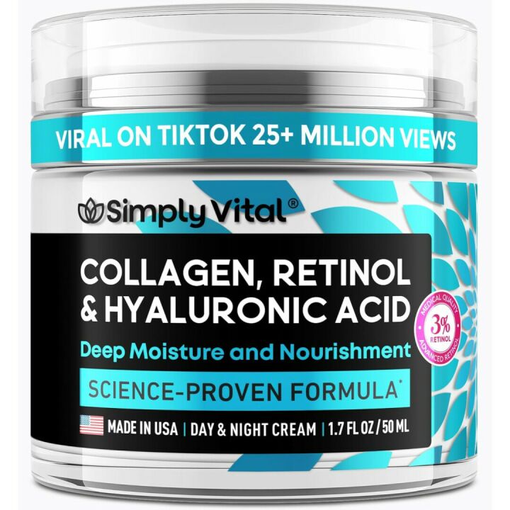 SimplyVital Collagen Face Moisturizer - Hydrating Cream