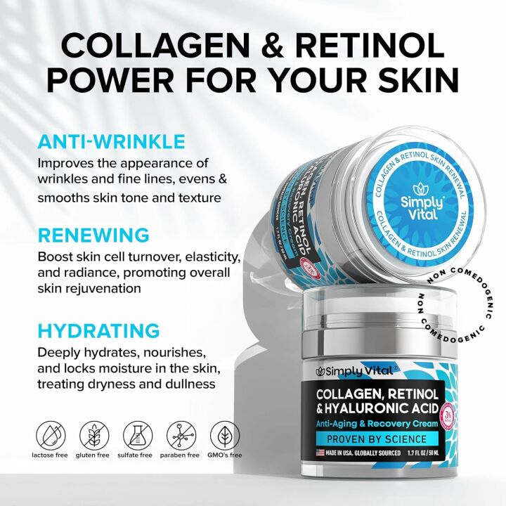 SimplyVital Collagen Face Moisturizer - Hydrating Cream