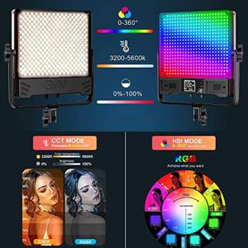 GVM Pro LED Video Light for YouTube & Studio Use