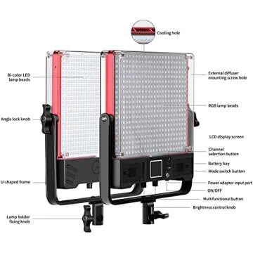 GVM Pro LED Video Light for YouTube & Studio Use