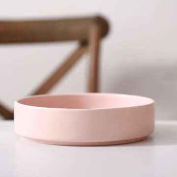 Stone lain Stella Pasta Bowl 6-Piece Set, Round, Porcelain, Blush, 6 Pasta Bowls