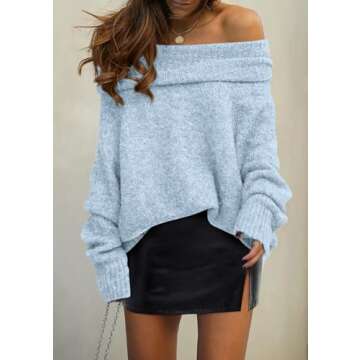 PRETTYGARDEN Women’s Off The Shoulder Sweater - Chic Comfort