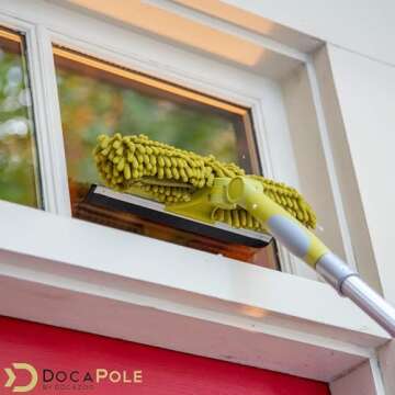 DOCA Telescoping Pole 7-30 Ft - Extension Pole for Cleaning, Feather Duster, Window Washing Kit, Pai...