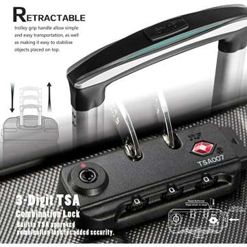 Lightweight Hardshell Luggage Suitcase by Coolife