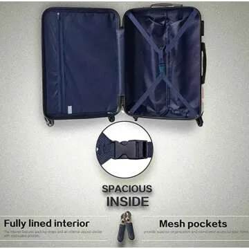 Lightweight Hardshell Luggage Suitcase by Coolife