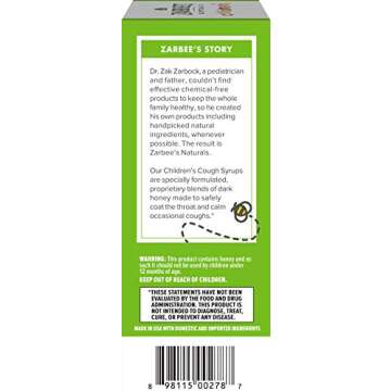 Zarbee's Children's Cough Syrup + Mucus Daytime, Cherry 4oz