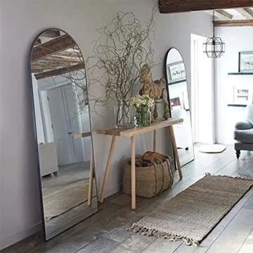 TinyTimes 65'' Arched Full Length Mirror for All Spaces