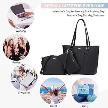 LOVEVOOK Stylish Handbag Set - 3 Pieces for Women