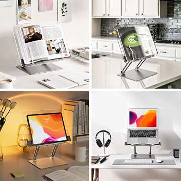Adjustable SupeDesk Acrylic Book Stand for Reading