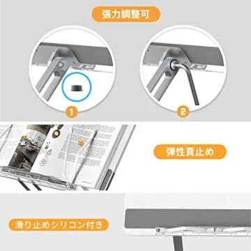 Adjustable SupeDesk Acrylic Book Stand for Reading