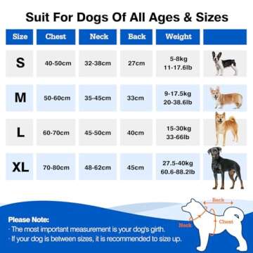 Pawaboo Dog Life Jacket, Reflective Dog Safety Vest Adjustable Pet Life Preserver with Strong Buoyan...