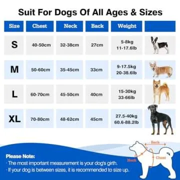 Pawaboo Dog Life Jacket, Reflective Dog Safety Vest Adjustable Pet Life Preserver with Strong Buoyan...