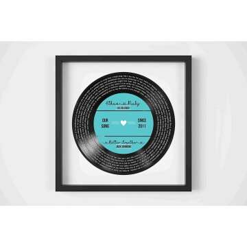Custom Vinyl Record Lyrics - Perfect Anniversary Gift