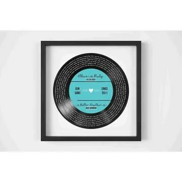 Custom Vinyl Record Lyrics - Perfect Anniversary Gift