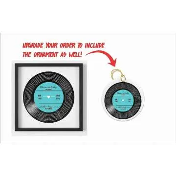 Custom Vinyl Record Lyrics - Perfect Anniversary Gift