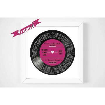 Custom Vinyl Record Lyrics - Perfect Anniversary Gift