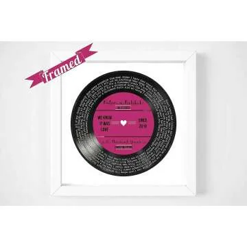 Custom Vinyl Record Lyrics - Perfect Anniversary Gift