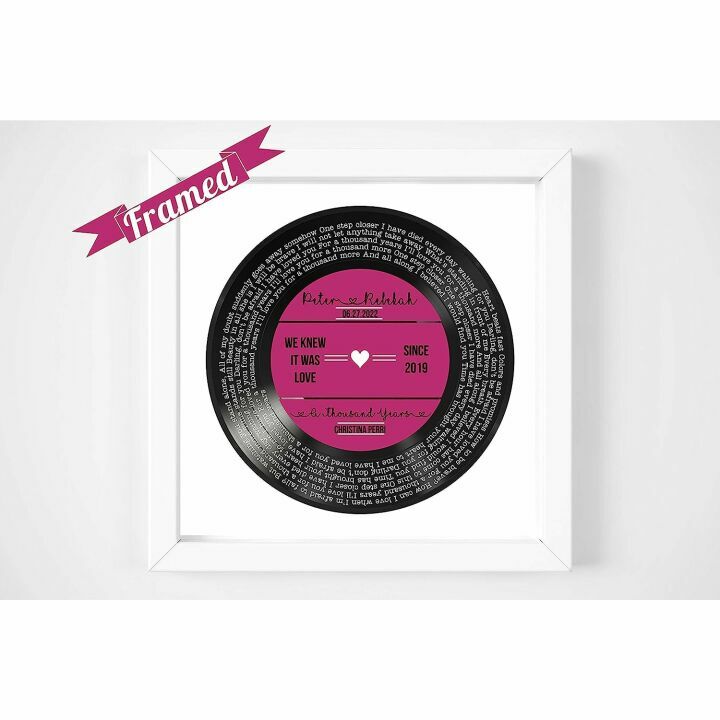 Custom Vinyl Record Lyrics - Perfect Anniversary Gift