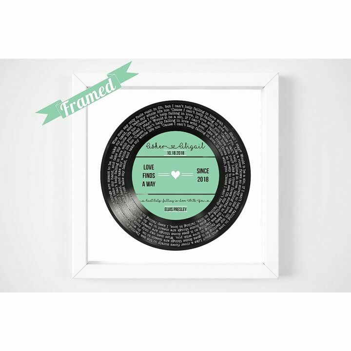 Custom Vinyl Record Lyrics - Perfect Anniversary Gift