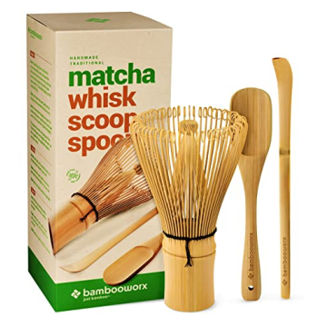 BambooWorx Matcha Whisk Set - Ideal for Tea Lovers