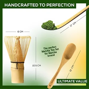 BambooWorx Matcha Whisk Set - Ideal for Tea Lovers