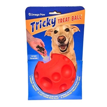Omega Paw Tricky Treat Ball Large Dog Toy for Fun Playtime