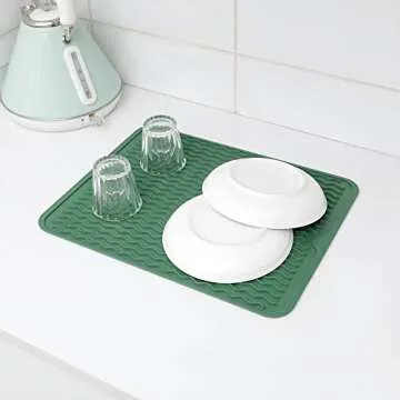MicoYang Silicone Dish Drying Mat for Kitchen Use