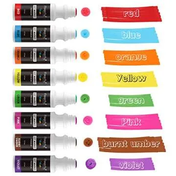 Magicfly Bingo Daubers, Washable Dot Markers, 8 Colors Non-Toxic Paint Daubers, Water-Based Dauber Markers