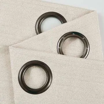 WEST LAKE Natural Curtain Panels for Elegant Home Style