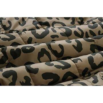 Rainlin Reversible Cheetah Zip Jacket for Women