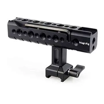 MAGICRIG Quick Release NATO Top Handle with Cold Shoe for DSLR Camera Cage Camcorder Cage Rig