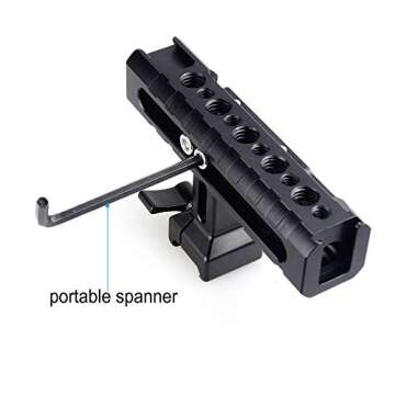 MAGICRIG Quick Release NATO Top Handle with Cold Shoe for DSLR Camera Cage Camcorder Cage Rig