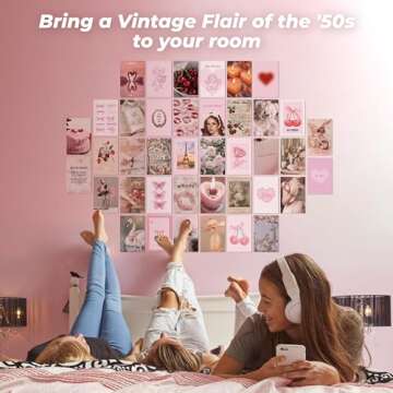 97 Decor Pink Coquette Room Decor Aesthetic - Coquette Wall Decor, Coquette Posters For Room Aesthetic Pink Wall Collage Kit For Teen Girls Dorm Bedroom, Cute Pictures Trendy Wall Art Prints (4x6)