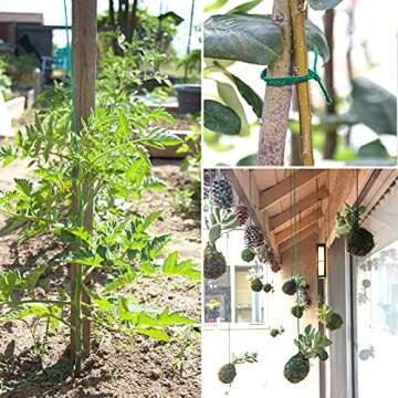 jijAcraft Garden Twine 656 Feet, 2mm Green Jute Twine String, Green Decorative Jute Cord,Heavy Duty Green String Rope for Gardening,Floristry Bundling,Craft,Gift Wrapping