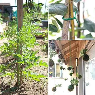 jijAcraft Garden Twine 656 Feet, 2mm Green Jute Twine String, Green Decorative Jute Cord,Heavy Duty Green String Rope for Gardening,Floristry Bundling,Craft,Gift Wrapping