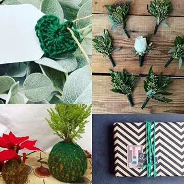 jijAcraft Garden Twine 656 Feet, 2mm Green Jute Twine String, Green Decorative Jute Cord,Heavy Duty Green String Rope for Gardening,Floristry Bundling,Craft,Gift Wrapping