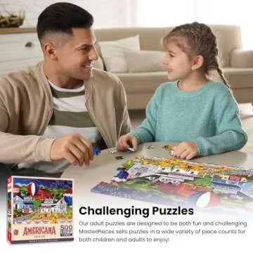 MasterPieces 500 Piece EZ Grip Harvest Street Party Puzzle