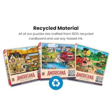 MasterPieces 500 Piece EZ Grip Harvest Street Party Puzzle