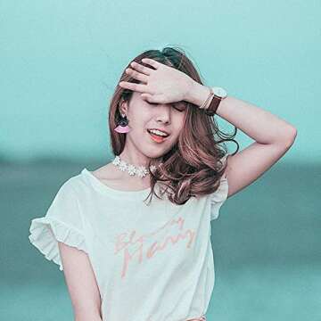 Devil Eye Tassel Earrings - Rhinestone Fan Fringe Earrings - Gifts for Mom, Sisters and Girlfriends (Pink Devil Eye)