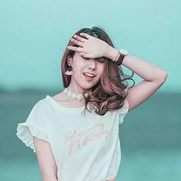 Devil Eye Tassel Earrings - Rhinestone Fan Fringe Earrings - Gifts for Mom, Sisters and Girlfriends (Pink Devil Eye)