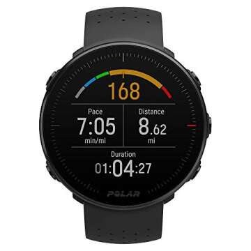 POLAR Vantage M –Advanced Running & Multisport Watch with GPS and Wrist-Based Heart Rate (Lightweight Design & Latest Technology), Black, M-L