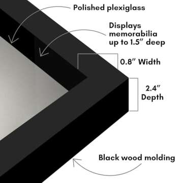 Stylish Americanflat 16x20 Shadow Box Frame - Elegant Keepsake Display