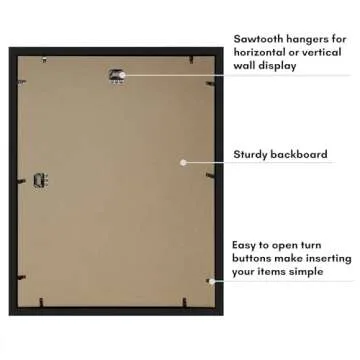 Stylish Americanflat 16x20 Shadow Box Frame - Elegant Keepsake Display