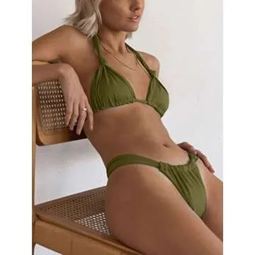 Fatty Tiger High Cut Brazilian Bikini for Women 2PCS