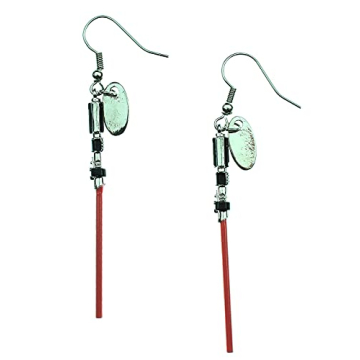 Star Wars Red Lightsaber Earrings for Fans and Collectors