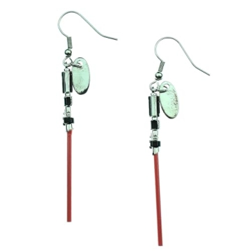 Stylish Star Wars Red Lightsaber Earrings for Fans
