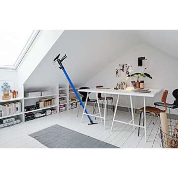 Support Pole, Steel Telescopic Quick Adjustable 3rd Hand Support System, Support Rod, Supports up to 154 lbs Construction Rods for Cabinet Jacks Cargo Bars Drywalls Extends from 49 Inch to 114 Inch