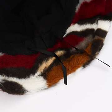 Stylish Colorful Furry Bucket Hat for Winter Warmth