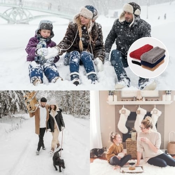 OVOV Cozy Fuzzy Socks 3 Pairs for Men - Warm Winter Comfort