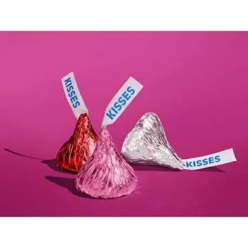 HERSHEY'S KISSES Milk Chocolate, Valentine's Candy Bag, 10.1 oz